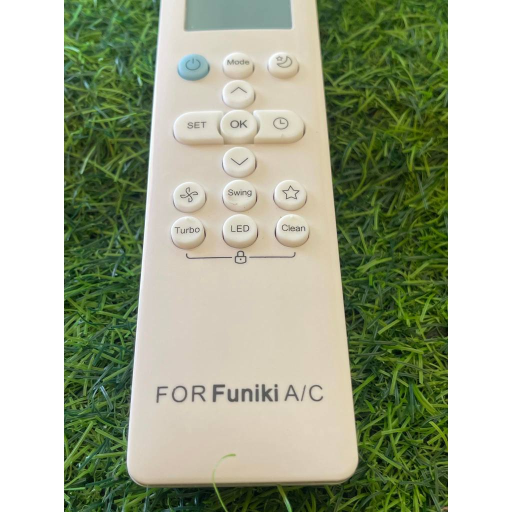 Điều khiển remote từ xa dùng cho điều hòa funiki  NL227 nút eco hiện đại có hình sao nút xanh nhỏ - tặng kèm pin