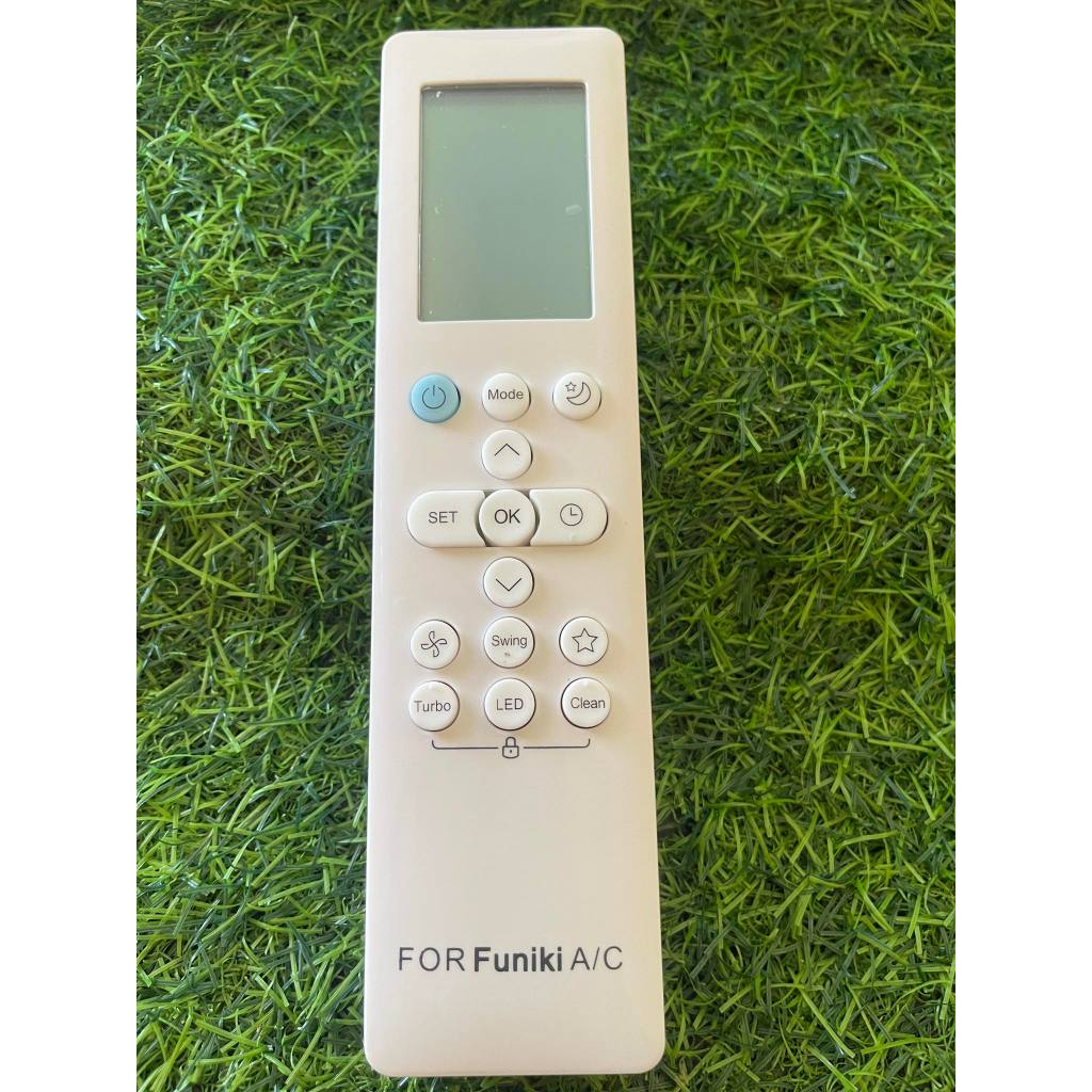 Điều khiển remote từ xa dùng cho điều hòa funiki  NL227 nút eco hiện đại có hình sao nút xanh nhỏ - tặng kèm pin