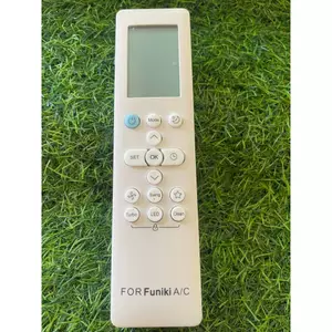Điều khiển remote từ xa dùng cho điều hòa funiki NL227 nút eco hiện đại có hình sao nút xanh nhỏ - tặng kèm pin