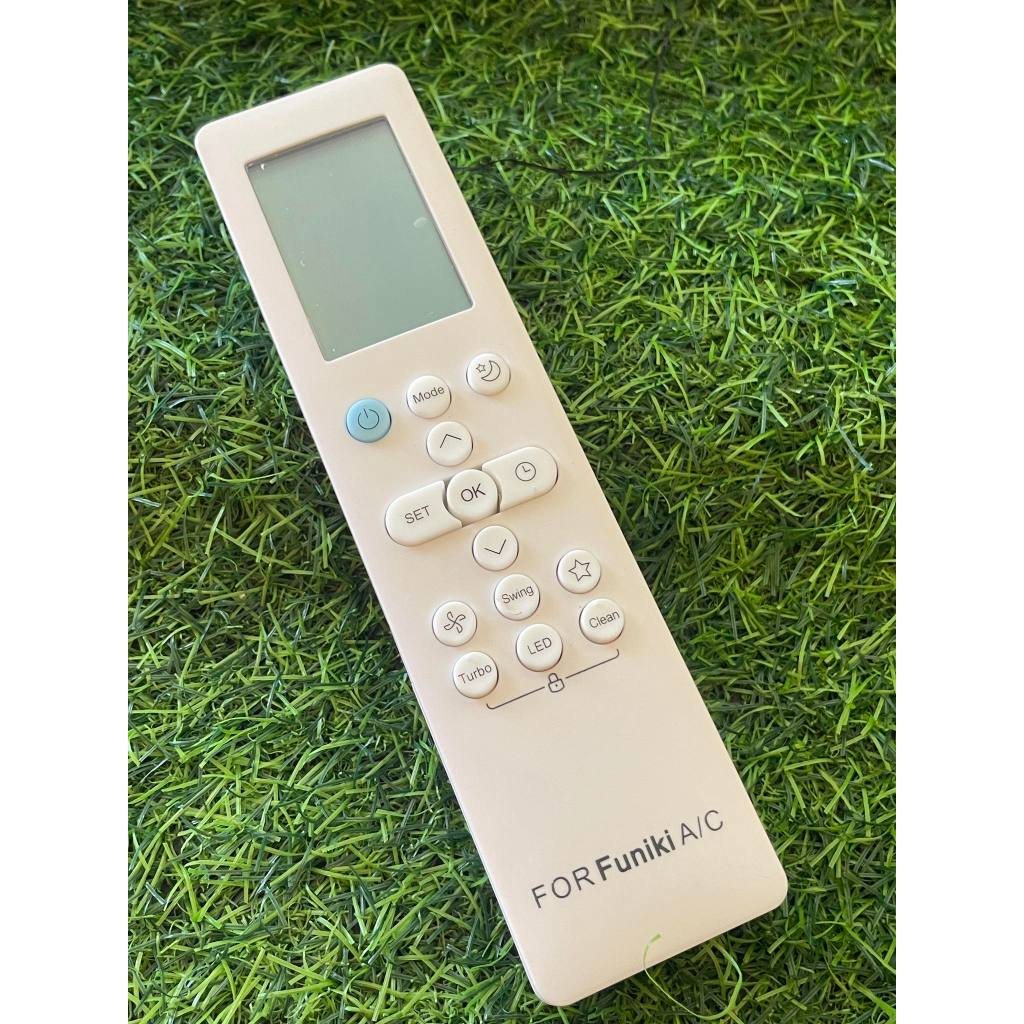 Điều khiển remote từ xa dùng cho điều hòa funiki  NL227 nút eco hiện đại có hình sao nút xanh nhỏ - tặng kèm pin