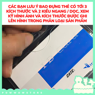 [Sẵn VN] Bao Đựng Thẻ Nhân Viên / Học Sinh / Sinh Viên Nhựa PVC Trong Suốt Dẻo Nhiều Kích Thước