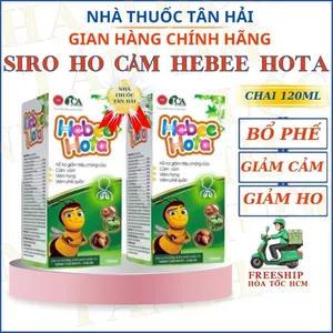 Siro Ho Hebee Hota - Giúp Hỗ Trợ Giảm Các Triệu Chứng Viêm Họng, Viêm Phế Quản & Cảm Cúm, Lọ 120 ml