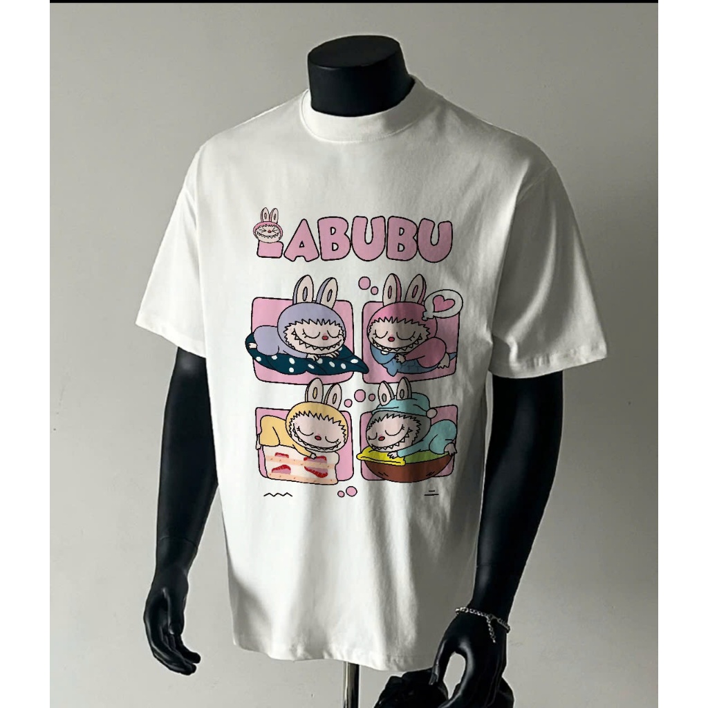 Áo thun Stee Cổ tròn LABUBU 08 Localbrand ICVCVNI Unisex