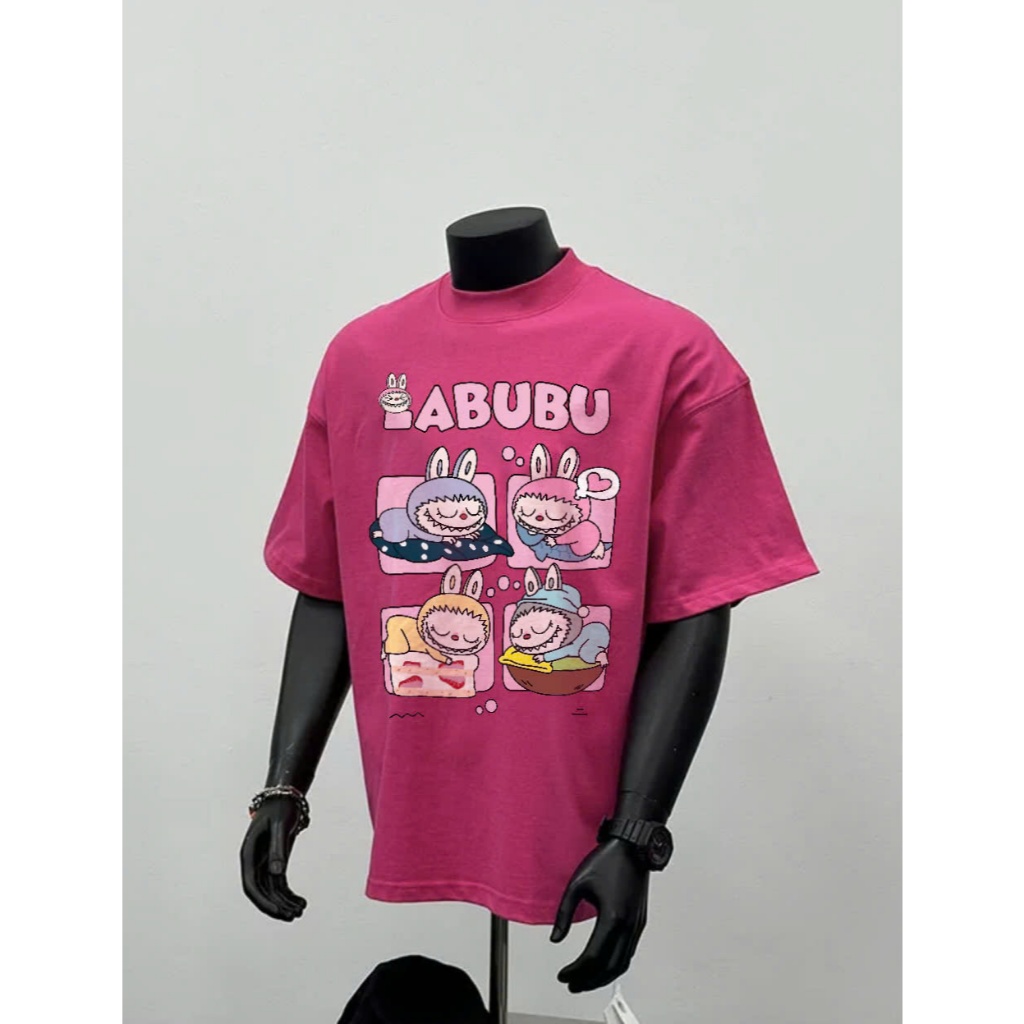 Áo thun Stee Cổ tròn LABUBU 08 Localbrand ICVCVNI Unisex