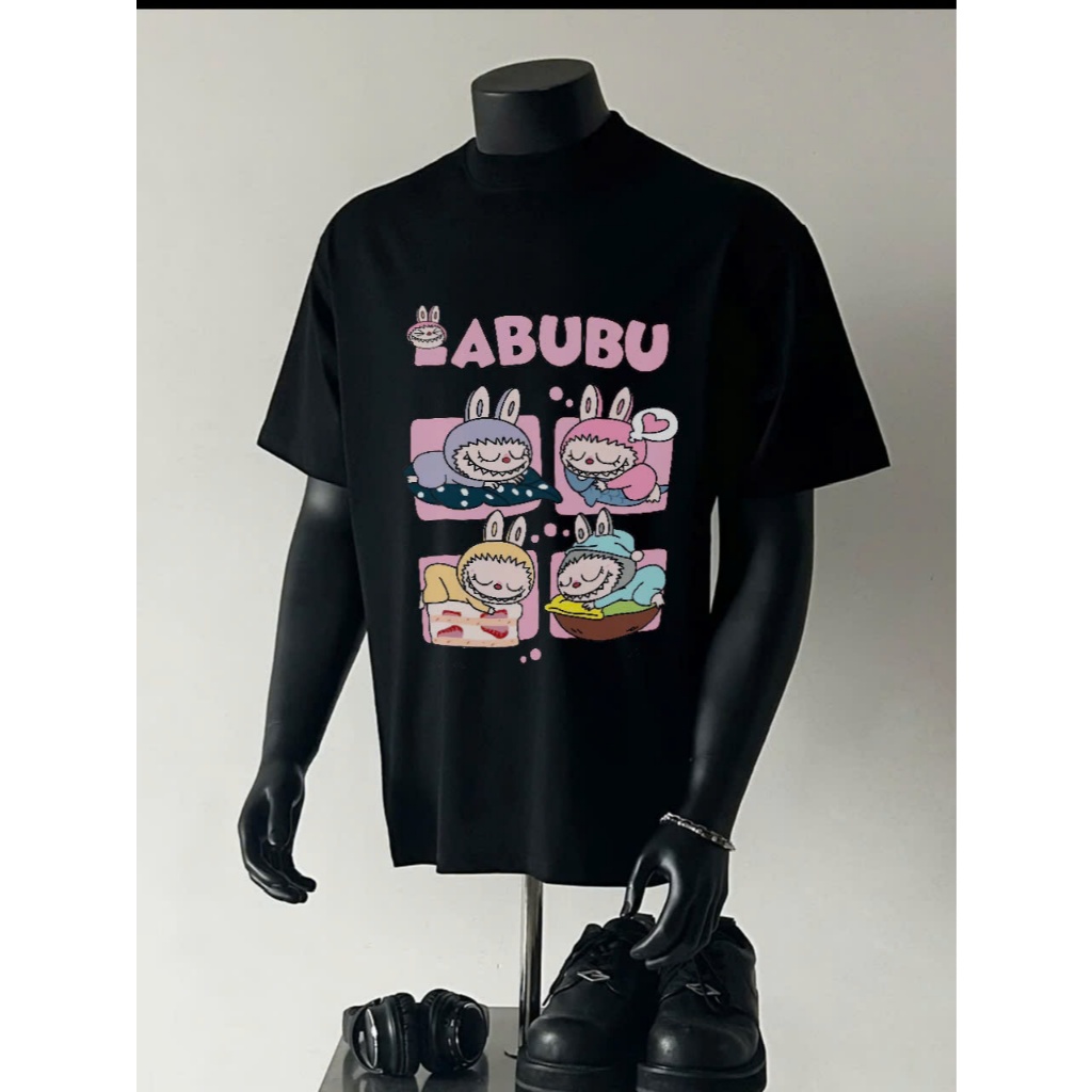 Áo thun Stee Cổ tròn LABUBU 08 Localbrand ICVCVNI Unisex