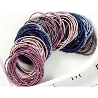 COMBO set 100 dây buộc tóc với 5 màu tặng kèm túi zip / bộ 6 dây buộc tóc xoắn