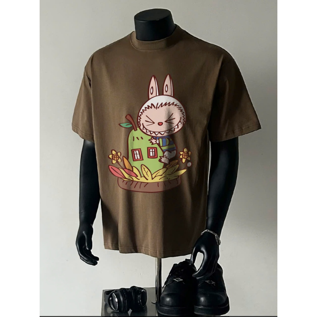 Áo thun Stee Cổ tròn LABUBU 09 Localbrand ICVCVNI Unisex