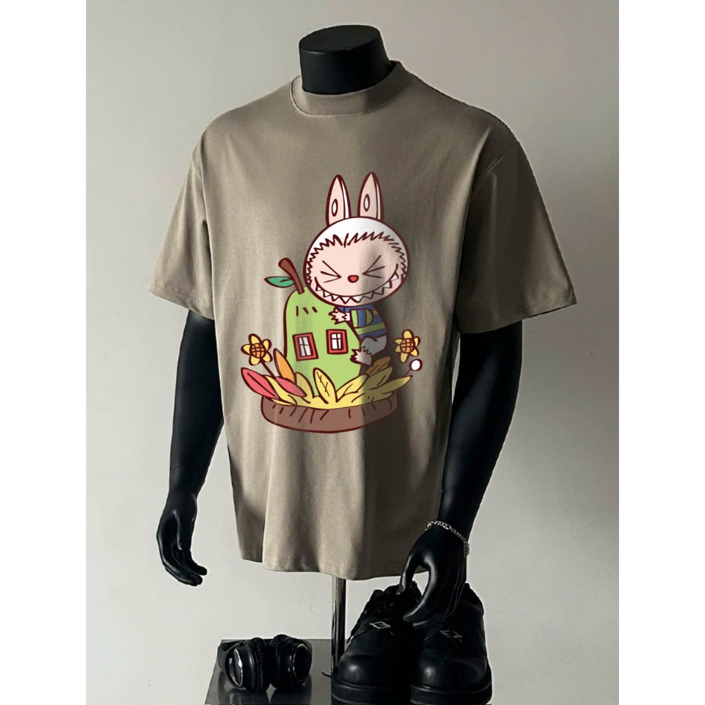 Áo thun Stee Cổ tròn LABUBU 09 Localbrand ICVCVNI Unisex