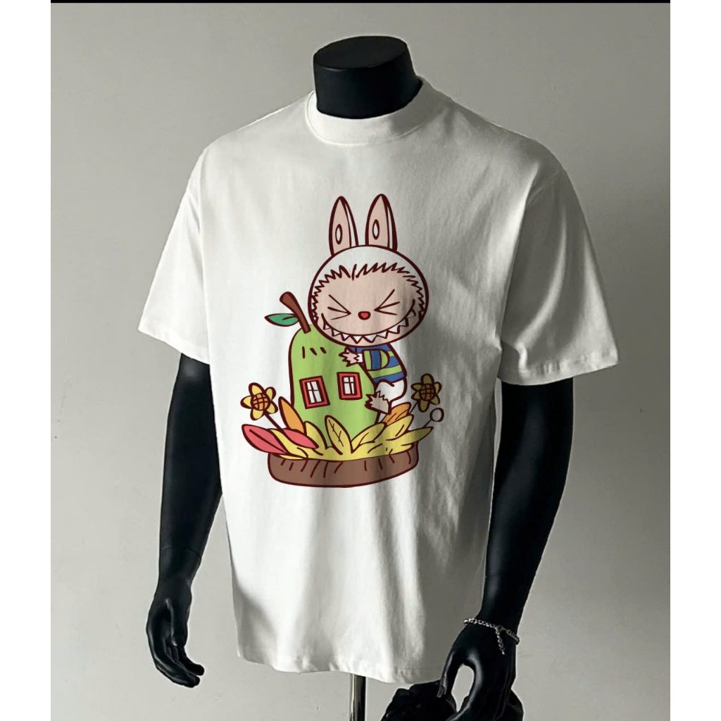 Áo thun Stee Cổ tròn LABUBU 09 Localbrand ICVCVNI Unisex