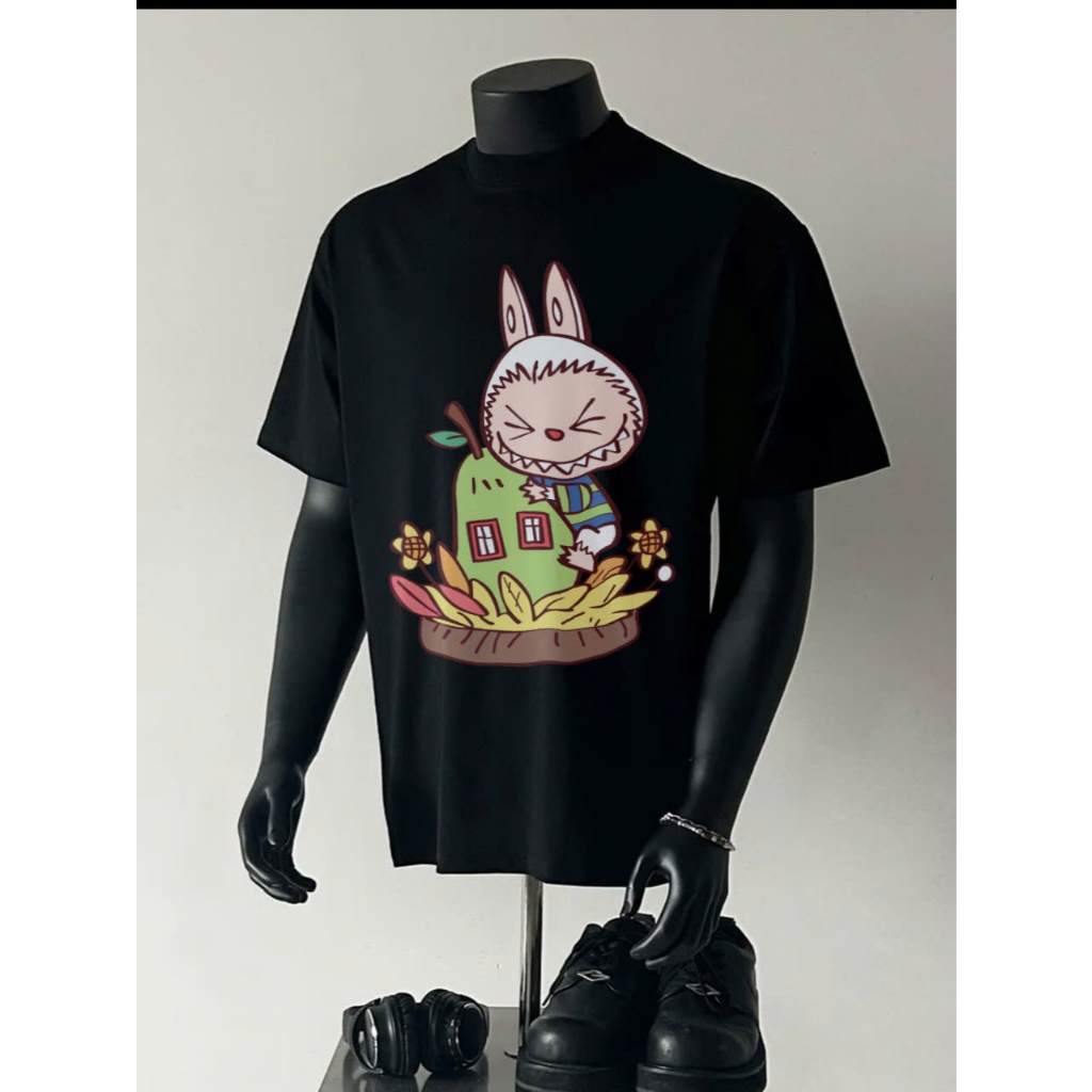Áo thun Stee Cổ tròn LABUBU 09 Localbrand ICVCVNI Unisex