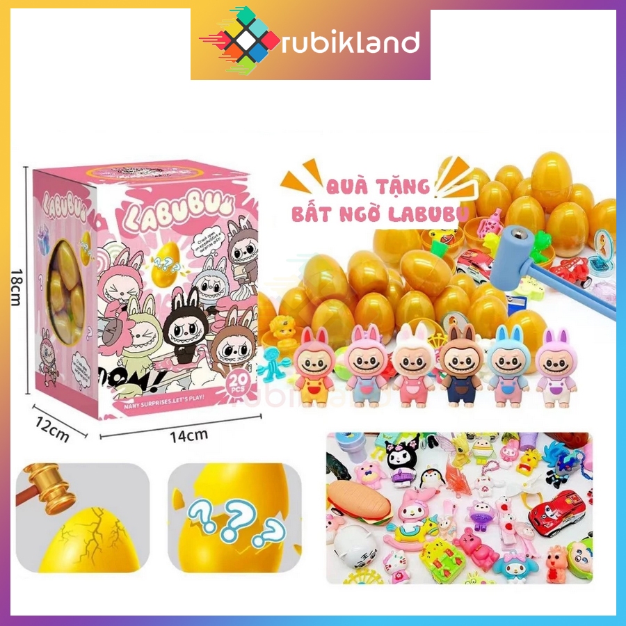 [Labubu] Hộp Mù Đập Trứng Labubu May Mắn Họa Tiết Dễ Thương Blind Box ...