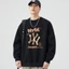Áo Sweater Nam HappyTee - Áo Thu Đông Cho Nam NY nybl Dancing Chất Da cá Cotton Cao Cấp - 3 màu Đen Trắng Xám