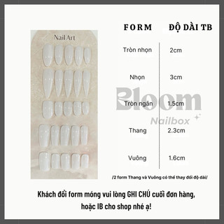 [B05] Nailbox thiết thạch hồng baby nhũ ẩn sau bạc lấp lánh Bloom.nailbox