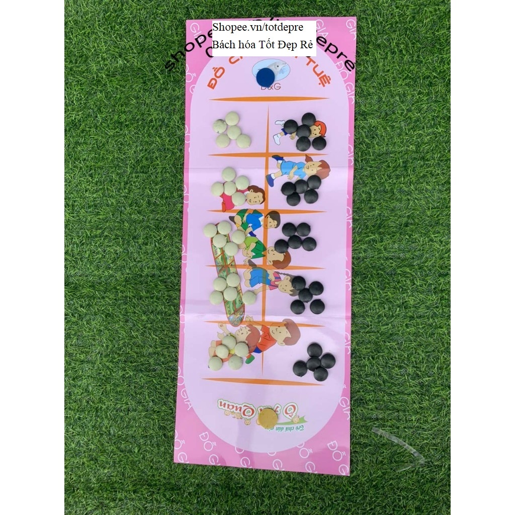 Đồ chơi 3 trong 1 Ô ăn quan , Cờ Vây , Cờ carô - Trò chơi dân gian tập thể vui nhộn rèn tư duy
