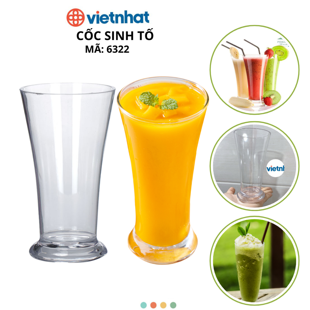 Combo 10 cốc sinh tố Chính Hãng Việt Nhật (Mã 6322)