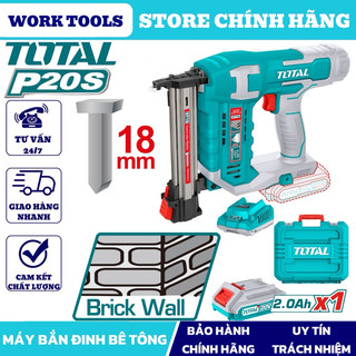 TOTAL Máy bắn đinh bê tông dùng pin 20V TCSTLI3808 & TCSTLI3805