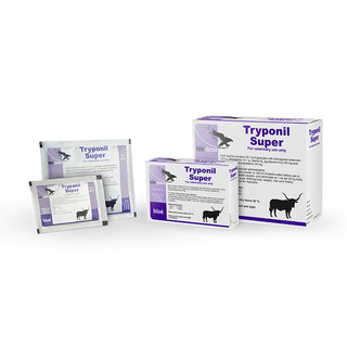 Thuốc thú y Interchemie 1 hộp 10 gói TRYPONIL/TRYPONIL SUPER 2.36 g phòng ký sinh trùng cho động vật