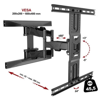 Gía Treo TiVi Xoay Đa Năng E85 - NB P6 32 - 60/ 40 - 75 / 45 - 75 Inch - Hàng Nhập Khẩu