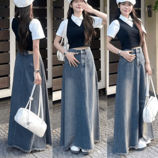 247store - Chân Váy Jeans Dáng Dài Đuôi Cá, Form Đẹp Siêu Tôn Dáng 7815