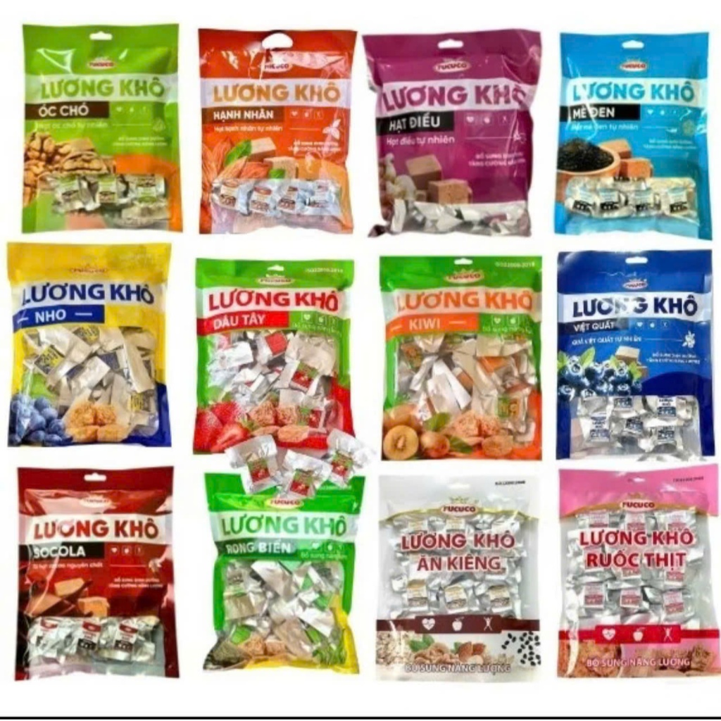 lương khô mini hạt dinh dưỡng thơm ngon ( 400gr/túi, mỗi túi khoảng 26 ...