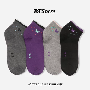 Vớ Tất Nữ Cổ Ngắn Thỏ Bèo T&T SOCKS Nhiều Màu Thoáng Khí Mềm Mại Khử Mùi Hôi Thấm Hút - NU318