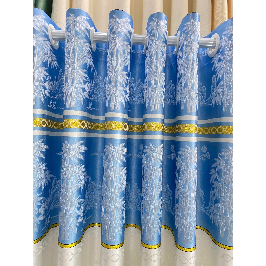 1 TẤM GẤM HOA VĂN CHƯA CÓ CÂY TREO - TREO 1 TẤM MUA 1 TẤM _TREO 2 TẤM MUA 2 TẤM RÈM CỬA VIỆT HÀN