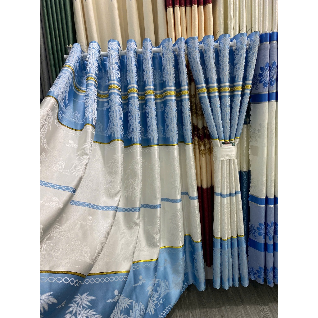 1 TẤM GẤM HOA VĂN CHƯA CÓ CÂY TREO - TREO 1 TẤM MUA 1 TẤM _TREO 2 TẤM MUA 2 TẤM RÈM CỬA VIỆT HÀN