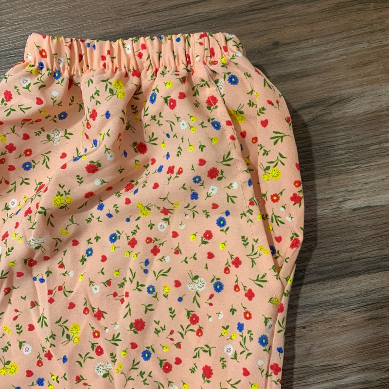 (Size 40-75kg) Bộ lụa cổ tròn bèo phối ren quần lửng có túi mặc nhà -B96