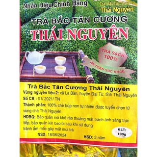 Trà Xanh Tân Cương Thái Nguyên - Gói 100g, Trà Bắc Tân Cương