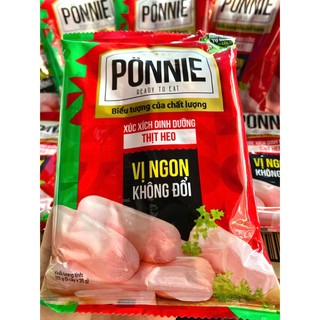 [2 gói]_Xúc Xích Dinh Dưỡng Thịt Heo Ponnie - Gói 5 cây 95g/175g