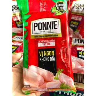 [2 gói]_Xúc Xích Dinh Dưỡng Thịt Heo Ponnie - Gói 5 cây 95g/175g