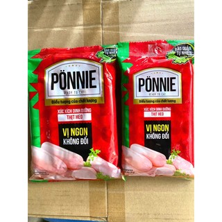 [2 gói]_Xúc Xích Dinh Dưỡng Thịt Heo Ponnie - Gói 5 cây 95g/175g