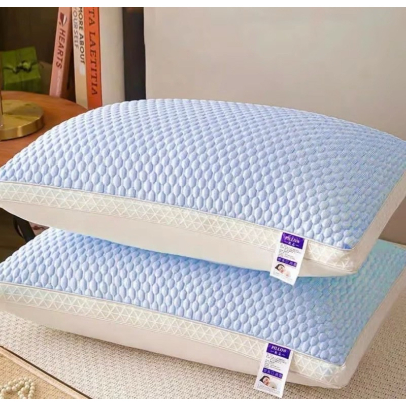 Gối băng lạnh thế hệ mới 48x74cm, bông sơ trắng đẹp tinh khiết, kháng khuẩn