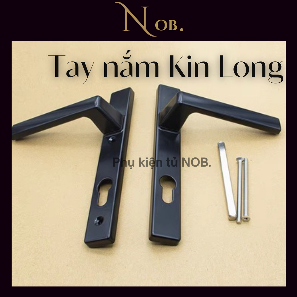 Bán lẻ cặp tay nắm khoá Kin Long màu Đen, Trắng, Xám ghi | Shopee Việt Nam