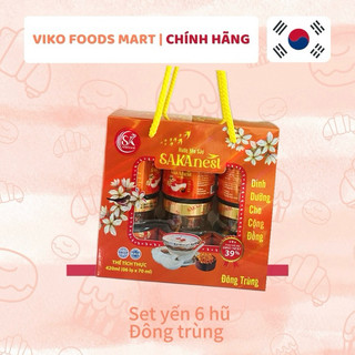 [SET 6 HỦ] YẾN CHƯNG 39% YẾN / ĐÔNG TRÙNG/ NHÂN SÂM/ ĐƯỜNG PHÈN - LỌ 70ML