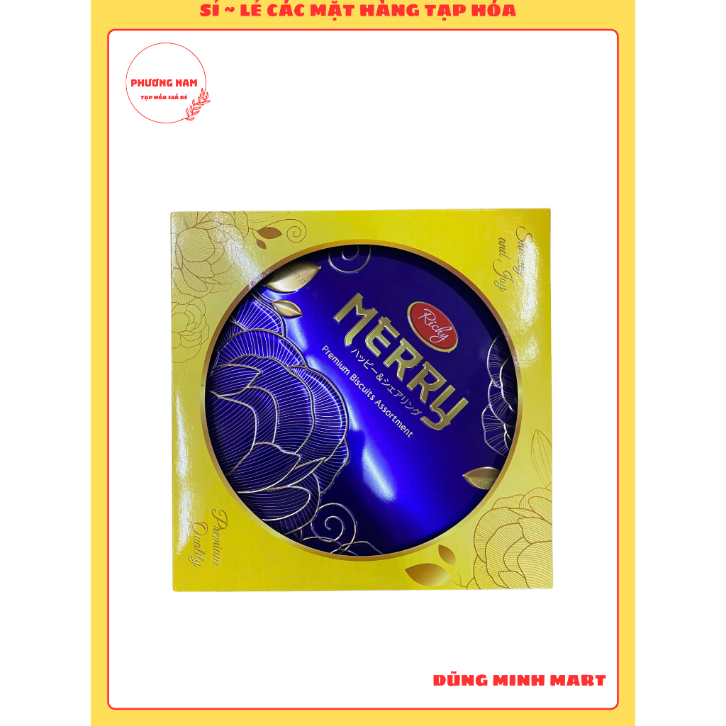BÁNH QUY BƠ RICHY MERRY HỘP THIẾC 264G XANH DƯƠNG | Shopee Việt Nam