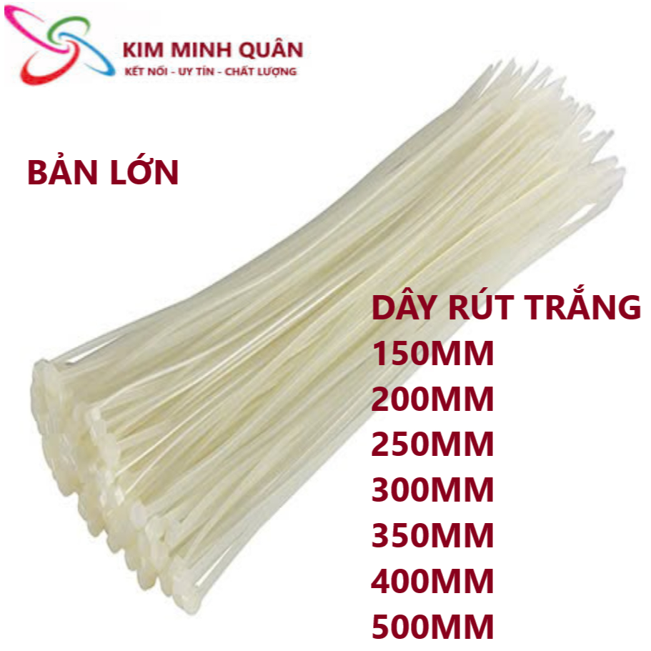250G DÂY RÚT NHỰA TRẮNG 15-20-25-30-35-40CM ( BẢN LỚN ) | Shopee Việt Nam