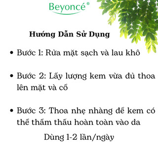 Kem Ngừa nám, Tàn nhang, Đồi mồi Beyoncé
