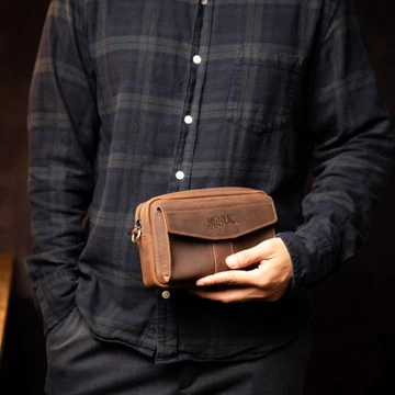 Men's Handheld Mini Clutch Pocket Manuk Leather