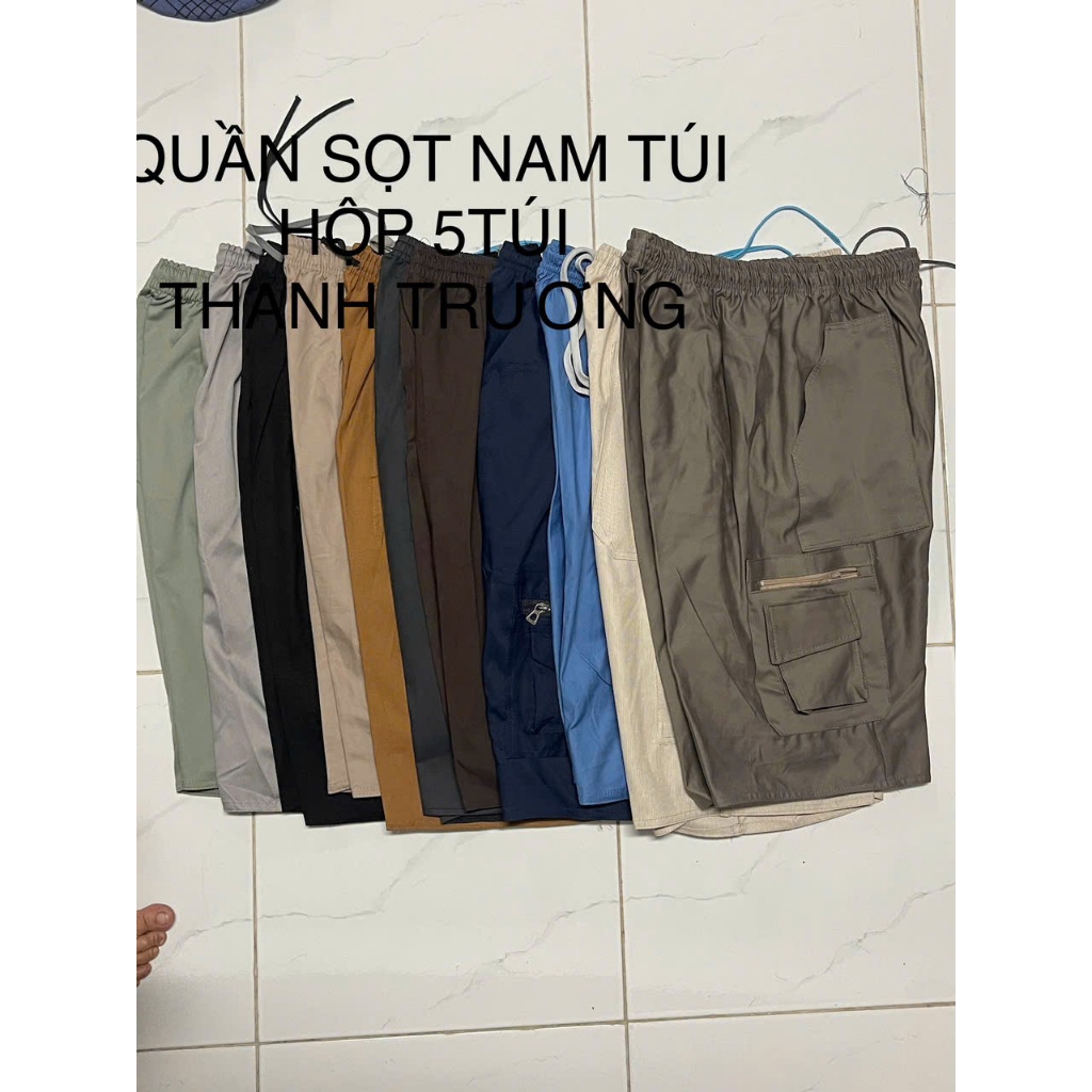COMBO 3 QUẦN SỌT NAM KAKI TÚI HỘP 5 TÚI LƯNG THUN CO GIẢN FOM RỘNG THOẢI MÁI