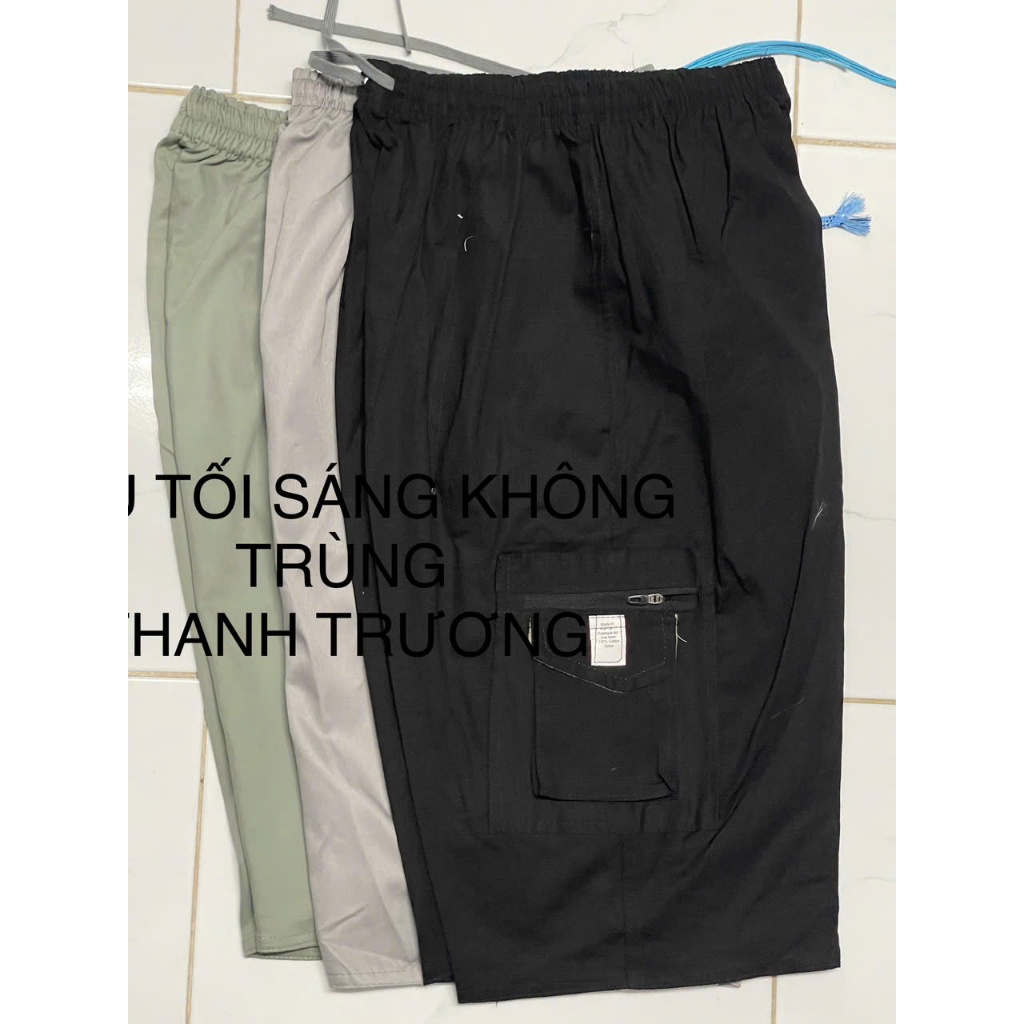 COMBO 3 QUẦN SỌT NAM KAKI TÚI HỘP 5 TÚI LƯNG THUN CO GIẢN FOM RỘNG THOẢI MÁI