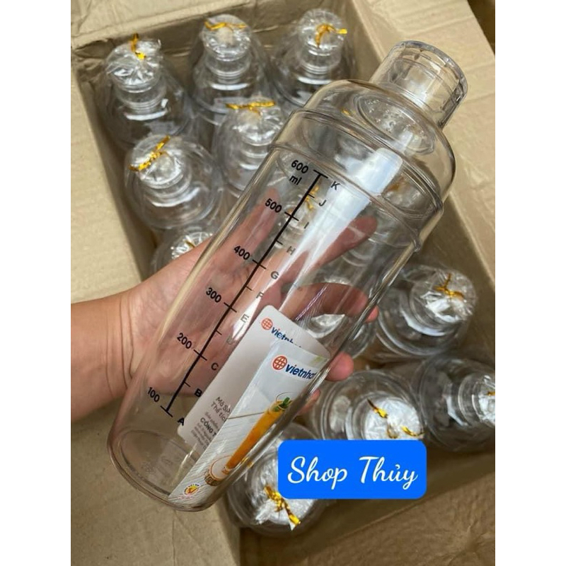 Bình lắc shaker nhựa có vạch | Shopee Việt Nam