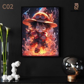 Tranh tráng gương LUffy Gear 5 Treo Tường