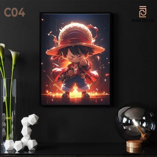 Tranh tráng gương LUffy Gear 5 Treo Tường