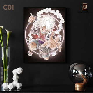 Tranh tráng gương LUffy Gear 5 Treo Tường