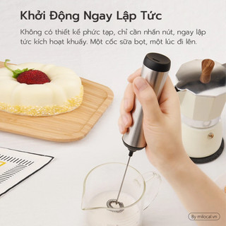 Máy Đánh Trứng Sữa Tạo Bọt Cà Phê Youpin Cliton Hoạt Động Điện Cấp Thực Phẩm
