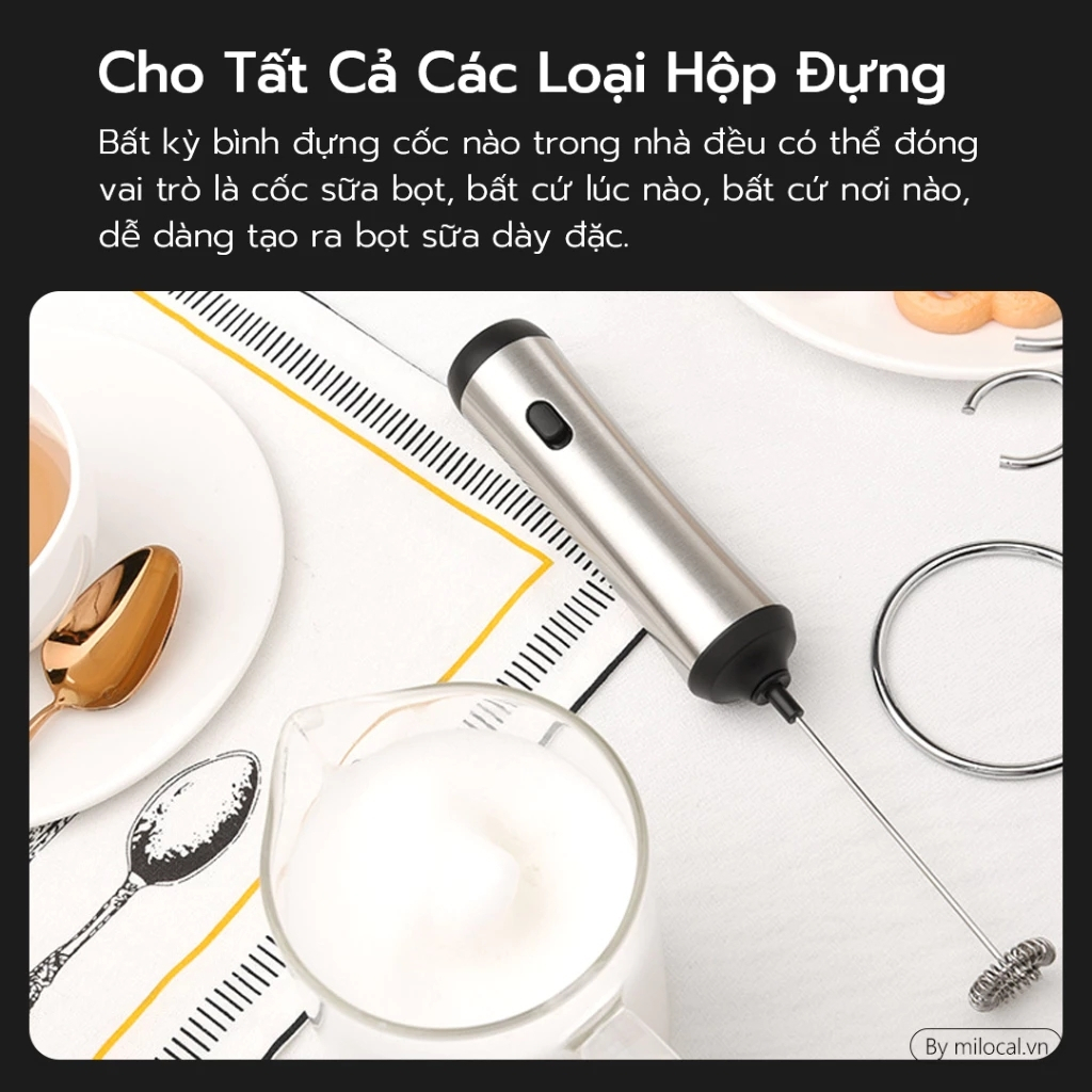 Máy Đánh Trứng, Sữa Youpin Chất Liệu Bằng Thép Không Gỉ 304 Chất Lượng Cao