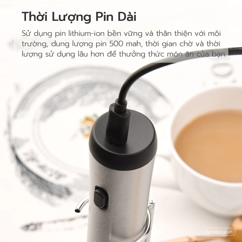 Máy Đánh Trứng, Sữa Youpin Chất Liệu Bằng Thép Không Gỉ 304 Chất Lượng Cao