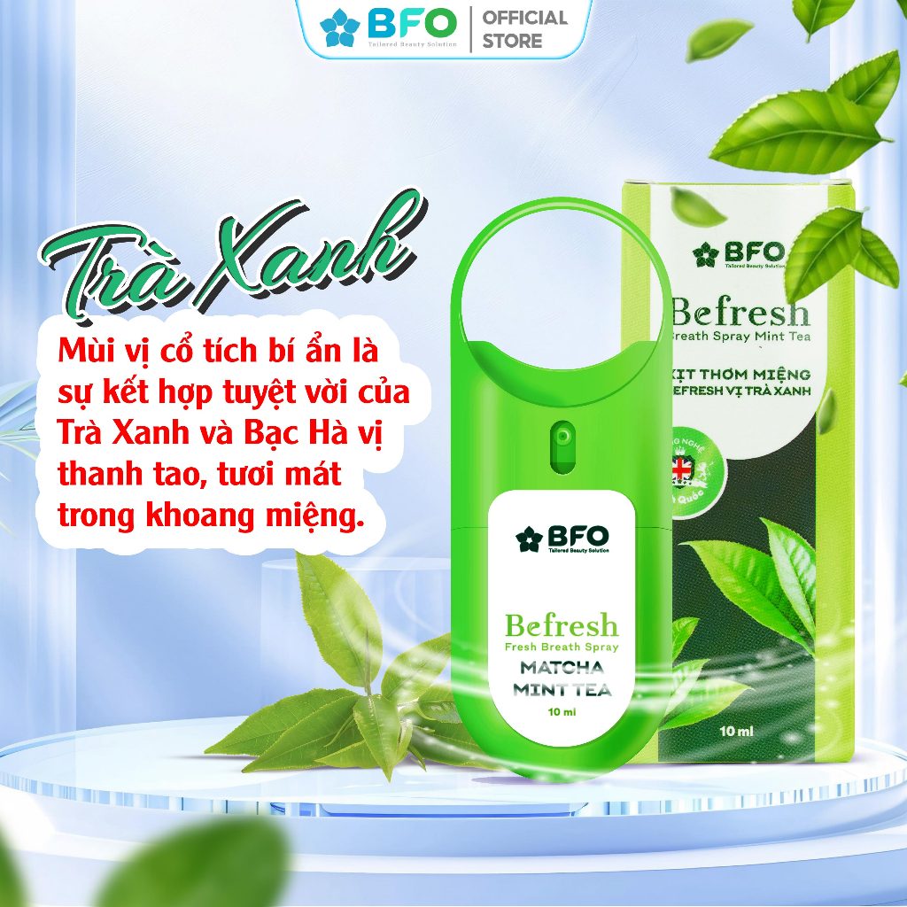 Ảnh Combo 4 Xịt Thơm Miệng Khử Mùi Hôi Miệng Hương Trái Cây Tự Nhiên BFO Befresh 10ml 4