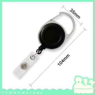 [Sẵn VN] Lõi Tơrua Nhựa Kéo Rút 70cm Sử Dụng Móc Vào Bao Đựng Thẻ Hoặc Móc Khoá Phong Cách Đơn Giản Black Đen